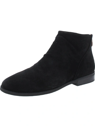 Gentle Souls By Kenneth Cole Emma Zip Bootie Womens Suede Shooties Ankle Boots In Black