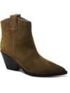 KENNETH COLE NEW YORK KARA WOMENS SUEDE POINTED TOE ANKLE BOOTS
