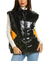 Moncler Glossy Down Vest In Black