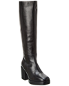 Seychelles No Love Lost Chain Leather Platform Knee-high Boot In Black