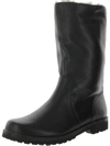 GENTLE SOULS BY KENNETH COLE WENONAH MID COZY WOMENS LEATHER FAUX FUR MID-CALF BOOTS