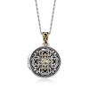 Ross-simons 2-tone Sterling Silver Bali-style Locket Necklace In Multi