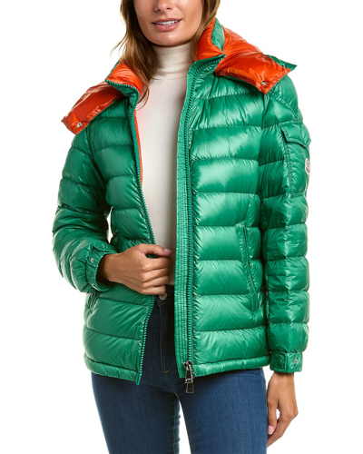 Moncler Dalles Hooded Quilted Jacket In Green