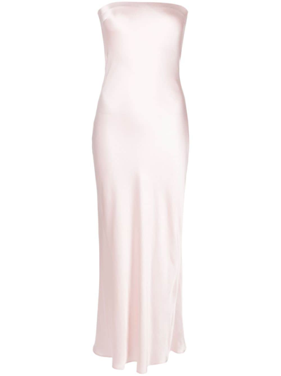 Bec & Bridge Moon Dance Strapless Satin Midi Dress In Light Pink | ModeSens