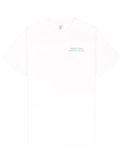 Sporty And Rich Drink Water Printed T-shirt In White