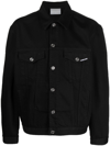 Vtmnts Embroidered Logo Jacket In Schwarz