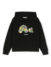 Palm Angels Kill The Bear Cotton Hoodie In Schwarz