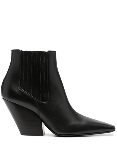 CASADEI LEATHER ANKLE BOOTS