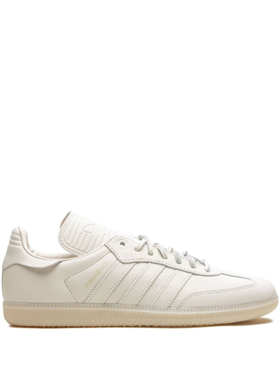 Adidas Originals X Pharrell Williams Samba Humanrace "white" Sneakers In Nude