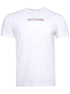 Missoni Crew Neck Embroidered Design Short Sleeves In Weiss