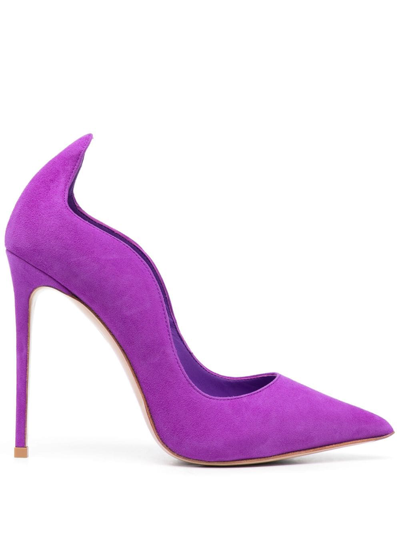 Le Silla Ivy 125mm Suede Pumps In Violett