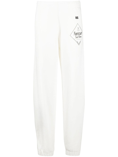 Wales Bonner Logo-print Track Trousers In White