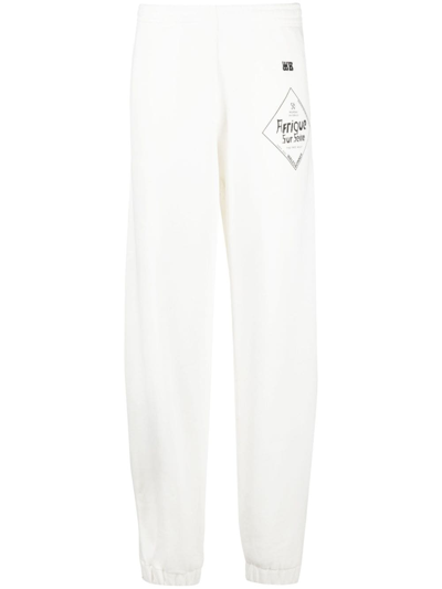 Wales Bonner Logo-print Track Pants In White