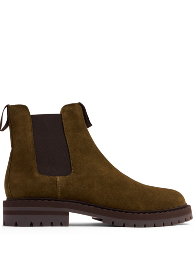 Common Projects Suede Chelsea Boots In Braun