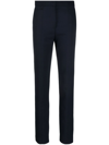 Totême Black Flared Tailored Pants In Viscose Blend Woman In Blau