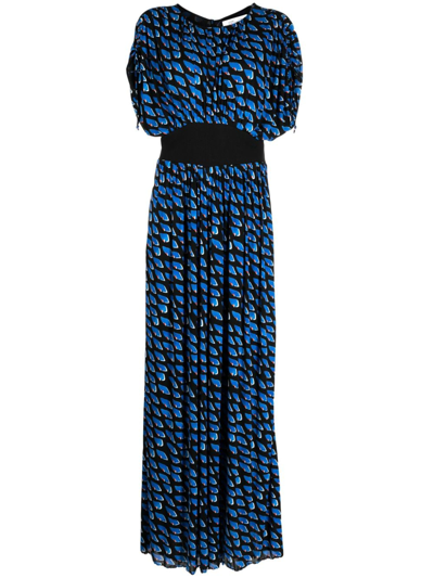 Diane Von Furstenberg Jumpsuit Mit Grafischem Print In Black