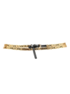 MOSCHINO LOGO-LETTERING LEATHER BELT