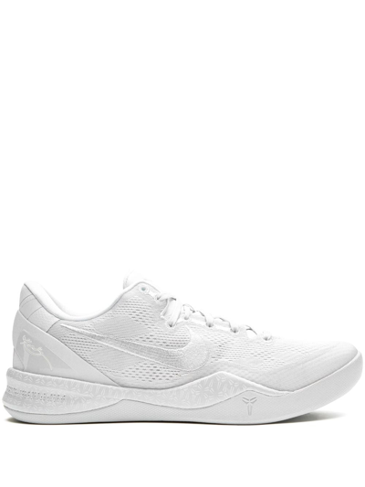 Nike Kobe 8 Protro "triple White" Sneakers In Weiss