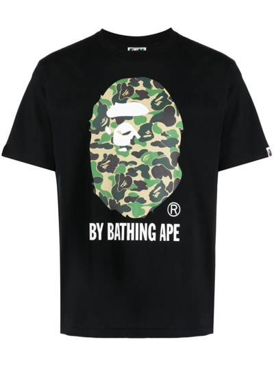 A Bathing Ape Abc Camo By Bathing Ape T-shirt In Black