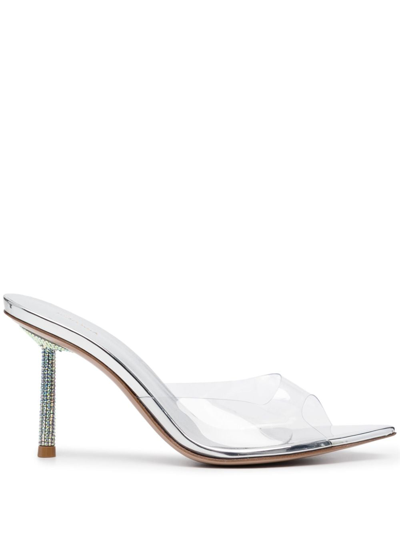 Le Silla Bella 120mm Crystal-embellished Sandals In Silver