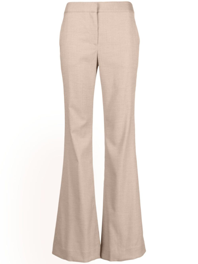 Twp Tailored Bootcut Trousers In Nude