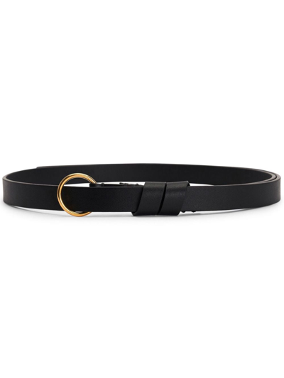 Altuzarra O-ring Leather Belt In Black