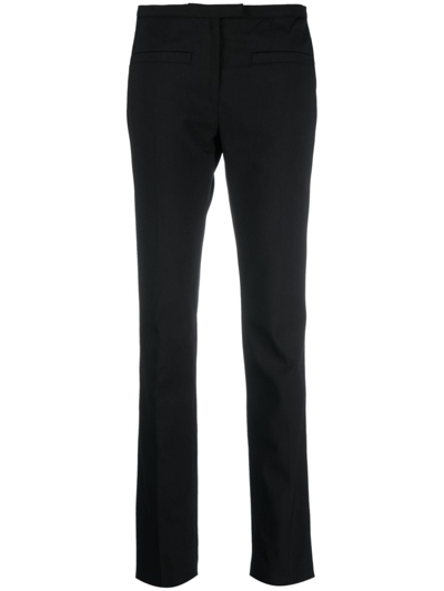 Courrèges Straight-leg Tailored Trousers In Schwarz