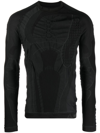 Roa Roundneck 3d Knit In Schwarz