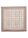 AERON TESS MONOGRAM-PRINT SILK SCARF