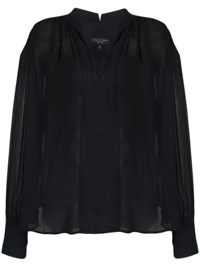 Rag & Bone Leichte Bluse In Blue