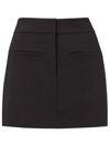 Veronica Beard Elara Welt Pocket Mini Skirt In Schwarz