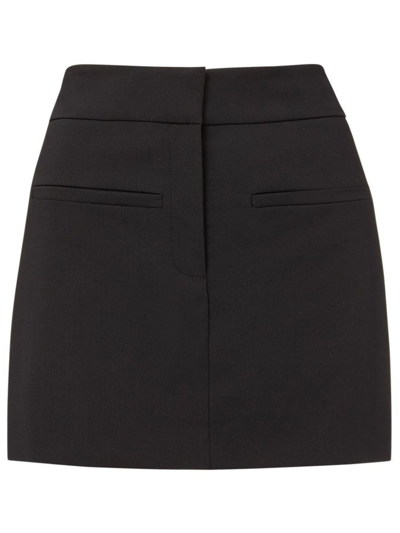 Veronica Beard Elara Welt Pocket Mini Skirt In Black
