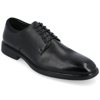 Vance Co. Kimball Wide Width Plain Toe Dress Shoe In Black