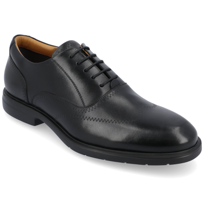 Thomas & Vine Men's Hughes Wide Width Wingtip Oxford Shoes In Black
