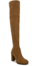 Kenneth Cole New York Justin Otk Womens Microsuede Tall Over-the-knee Boots In Green