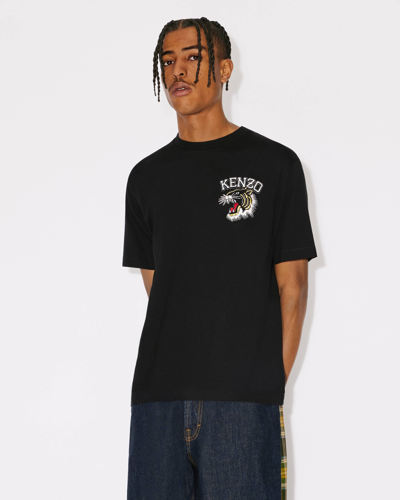 Kenzo T-shirt Tiger Academy Homme Noir In Black