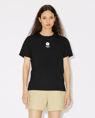 Kenzo T-shirt Boke Flower 2.0 Crest Femme Noir In Black