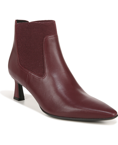 Naturalizer Daya Chelsea Ankle Booties In Cabernet Sauvignon Leather