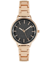 INC INTERNATIONAL CONCEPTS WOMEN'S ROSE GOLD-TONE BRACELET WATCH 34MM, CREATED FOR MACY'S