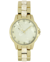 INC INTERNATIONAL CONCEPTS WOMEN'S MARBLE & GOLD-TONE BRACELET WATCH 38MM, CREATED FOR MACY'S