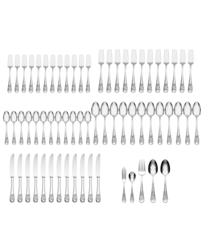 Lenox Chestnut Ridge 65-piece Flatware Set, Service For 12 In Metallic And Stainless