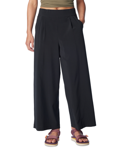 Columbia Women's Solid Anytime Wide-leg Pull-on Pants In Black
