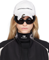 BALENCIAGA WHITE 'BAL.COM' PIERCING CAP