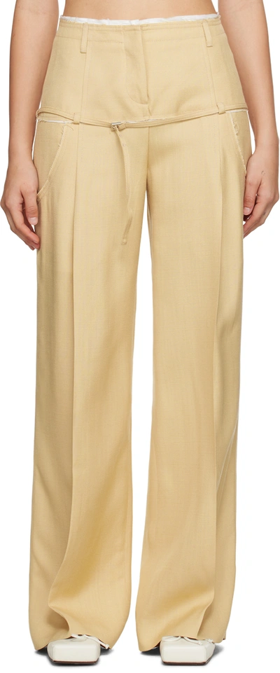 Jacquemus Le Pantalon Criollo Tailored Trousers In Nude