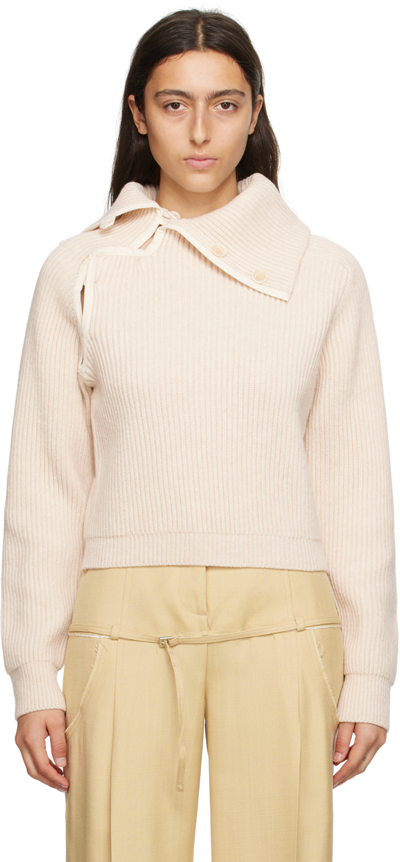 JACQUEMUS BEIGE LE CHOUCHOU 'LA MAILLE VEGA' SWEATER