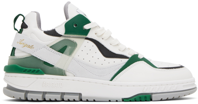 Axel Arigato White & Green Astro Sneakers In White/green