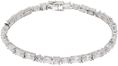 Hatton Labs Silver Baguette Tennis Bracelet