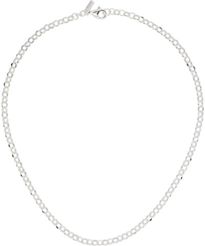 Hatton Labs Silver Diamond Cut Belcher Necklace