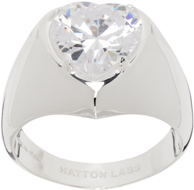 Hatton Labs Silver Heart Signet Ring