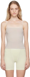 SKIMS TAUPE NEW VINTAGE STRAIGHT NECK CAMISOLE